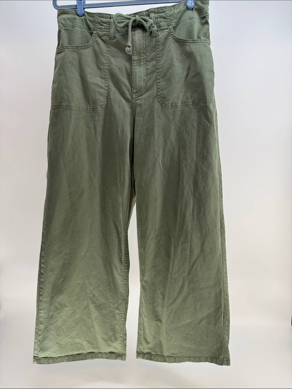 Sonoma Olive Green Drawstring Wide-Leg Pants